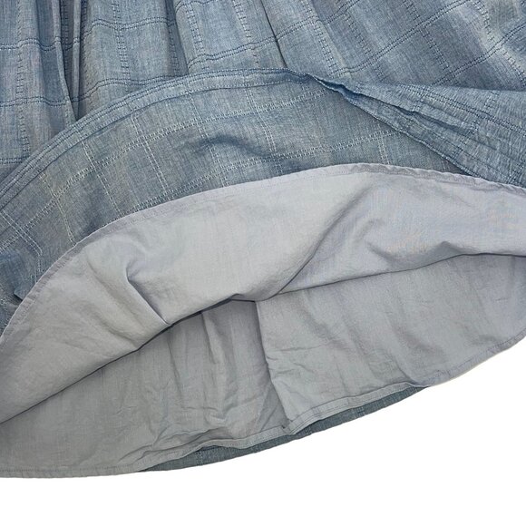 Girls All Blue Plaid Sundress Front Buttons Open Back Cat & Jack - Picture 5 of 8